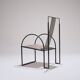 Metal armchair, anderl kammermeier, 1980s