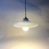 Vintage opaline hanging lamp