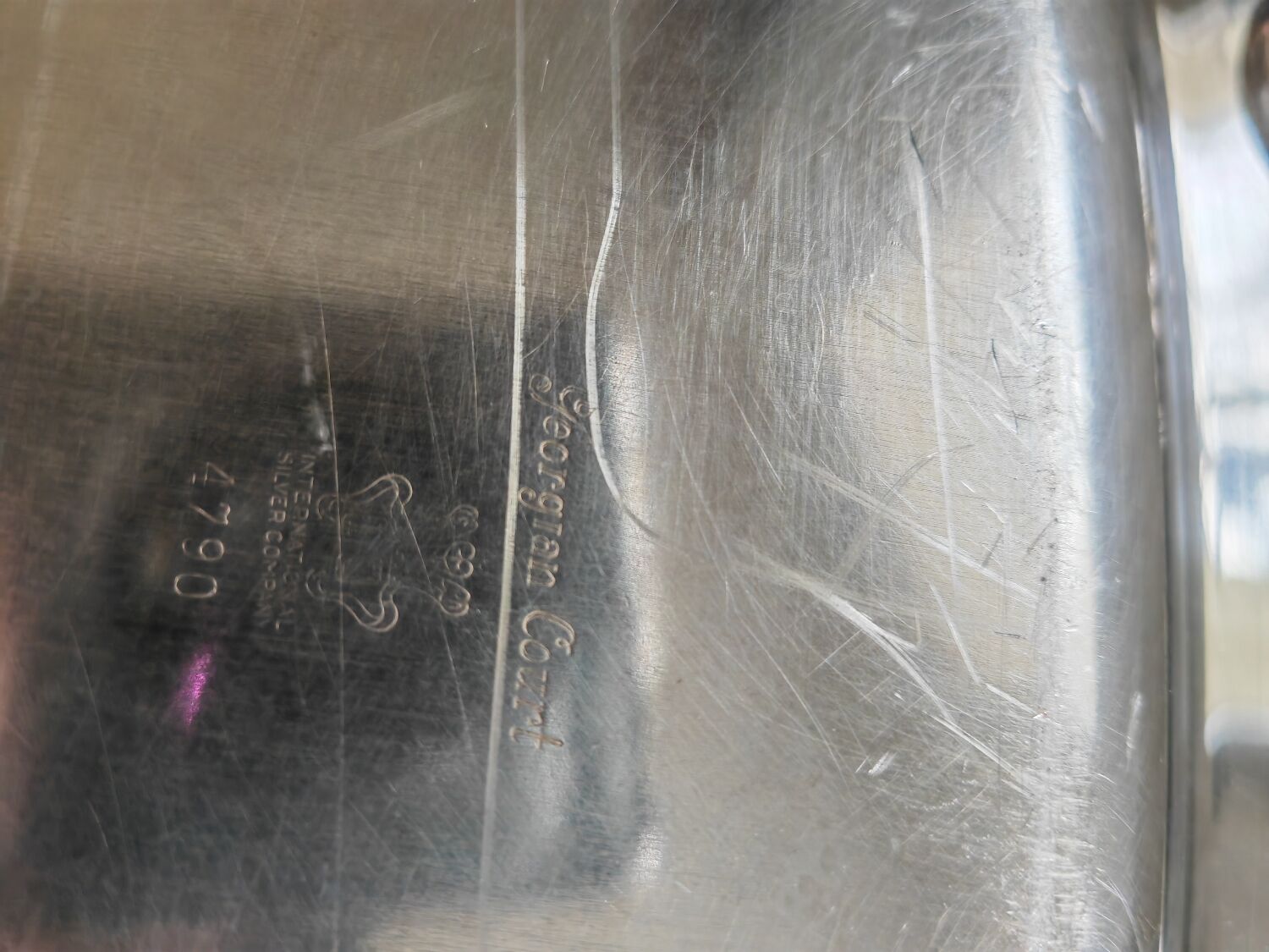 Georgian Court silver metal top