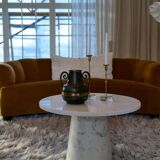 Art Deco vase in bronze and brass by SVM Handarbete, Sweden 1940s