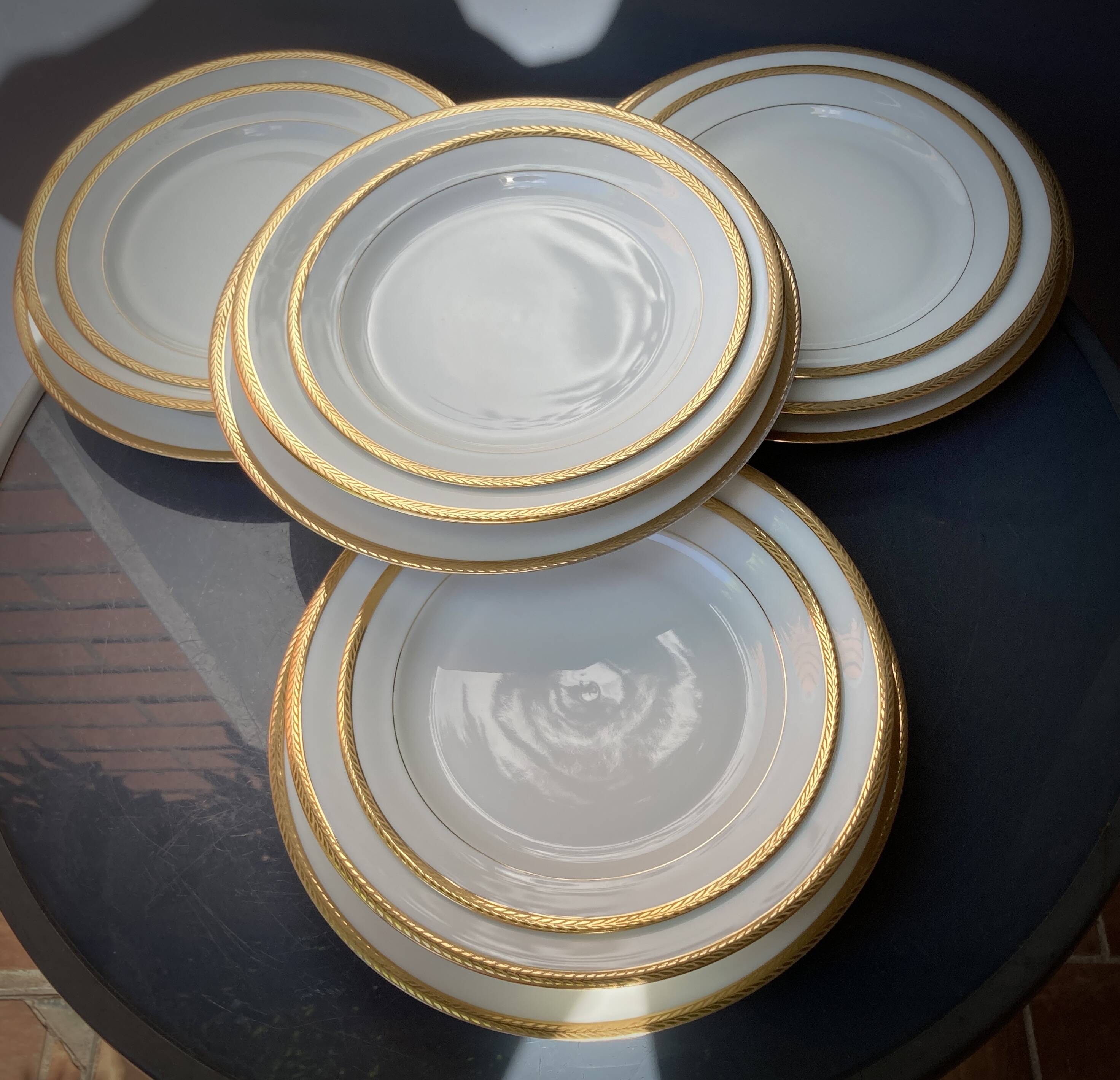 Limoges Porcelain Maison Ternet 12 pieces