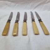 Bakelite handle knives, early 20th century