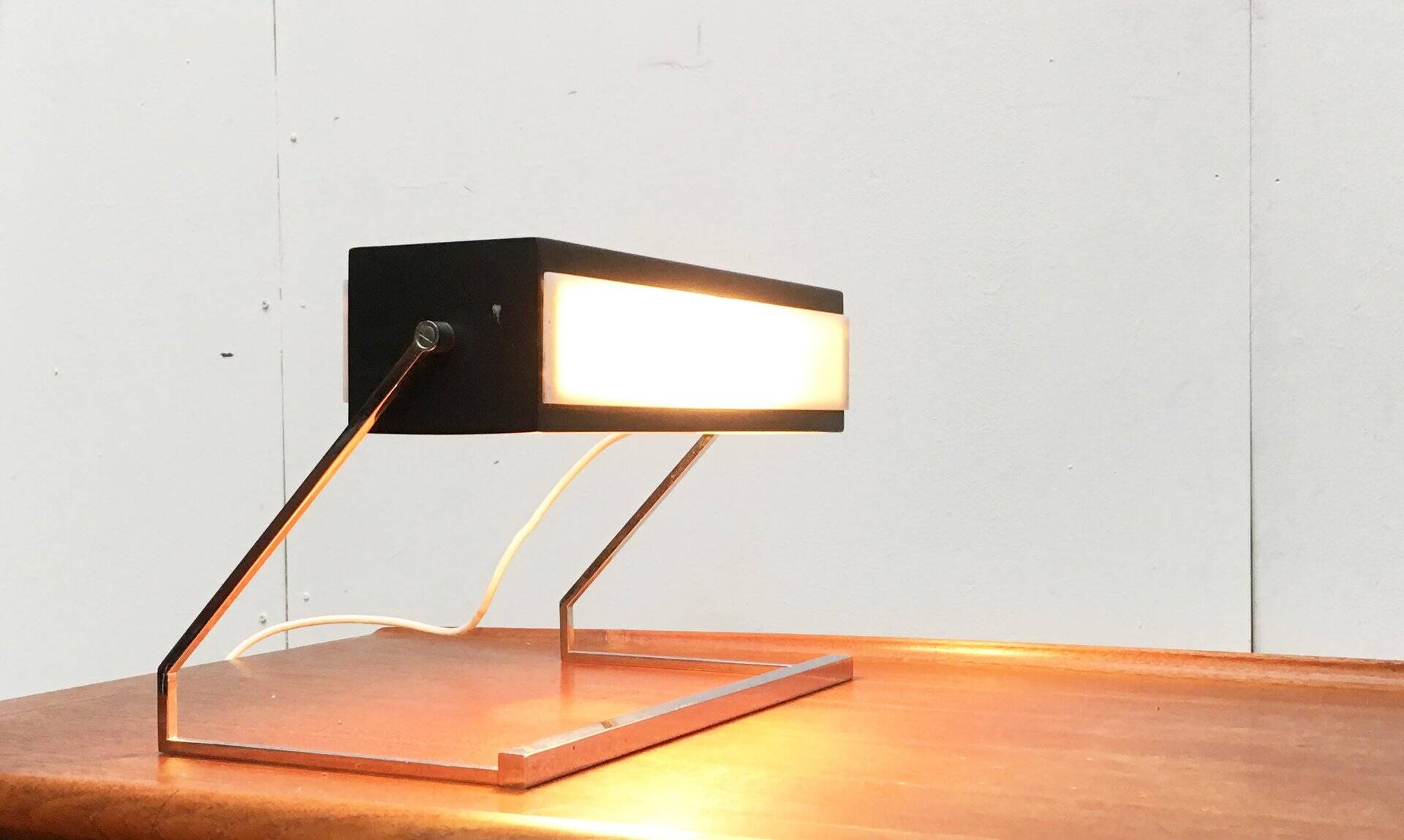 Mid-century German minimalist table lamp by Cosack.