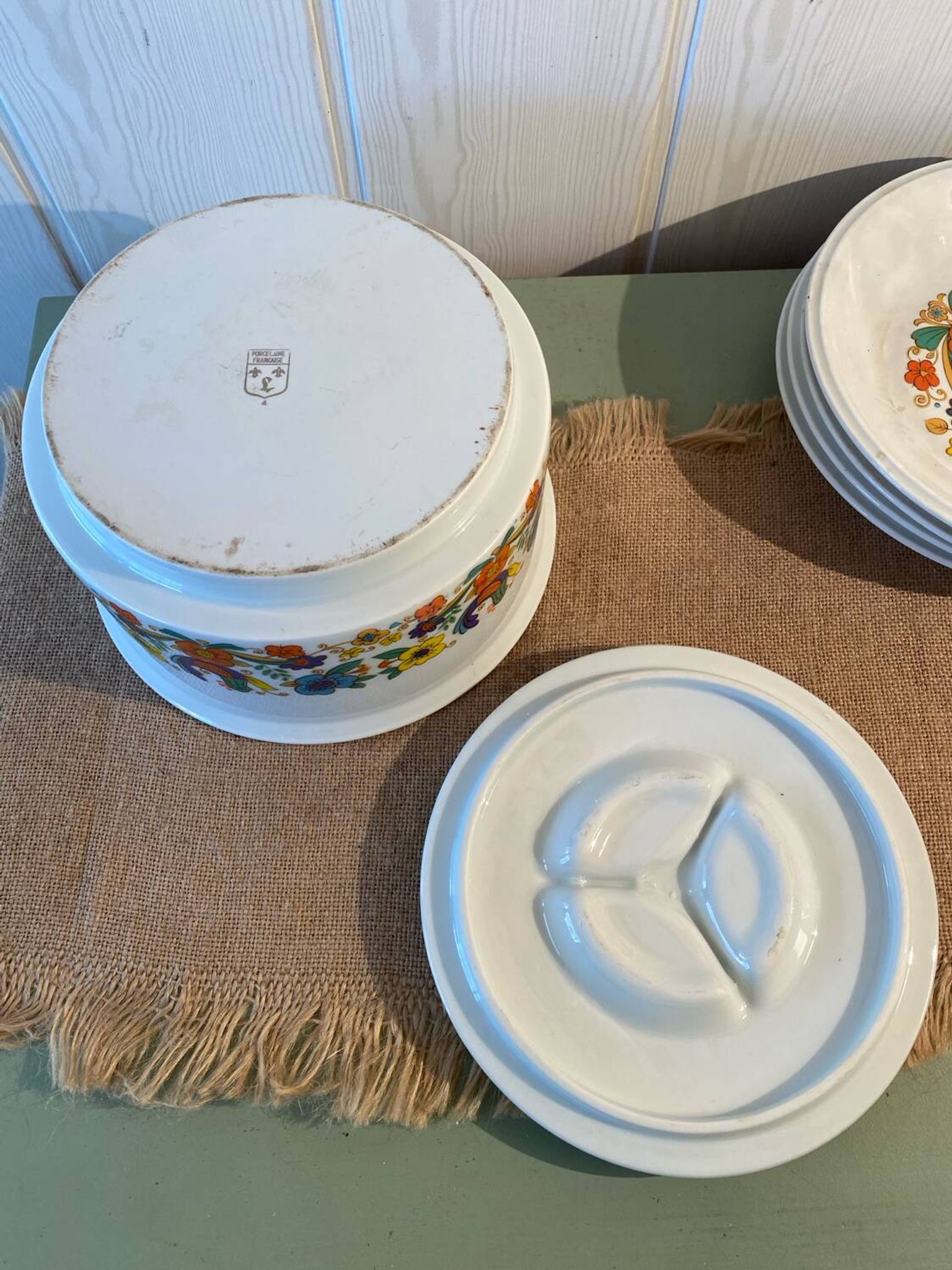 Vintage French porcelain service