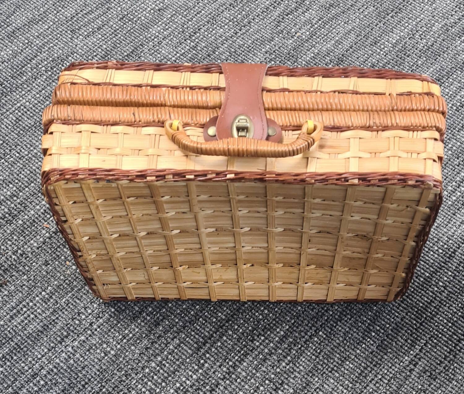 Wicker suitcase