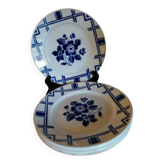 5 assiettes plates Badonviller