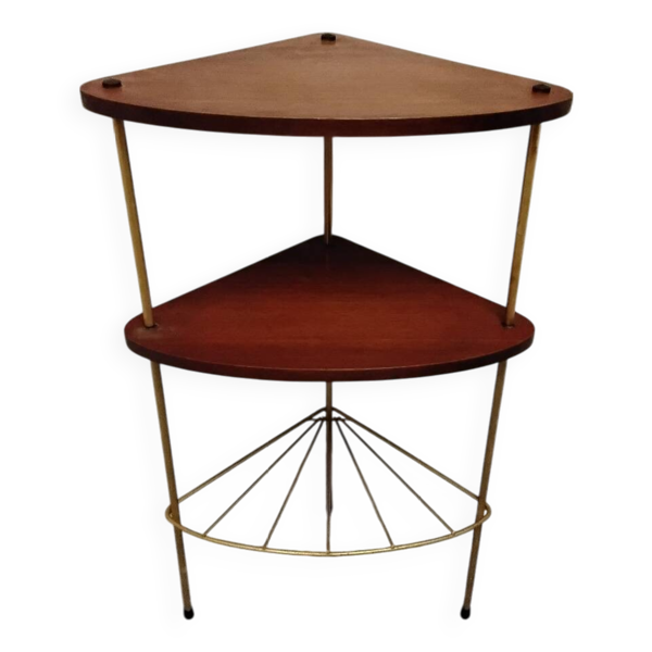 Sellette d’angle, table d’appoint vintage