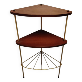 Sellette d’angle, table d’appoint vintage