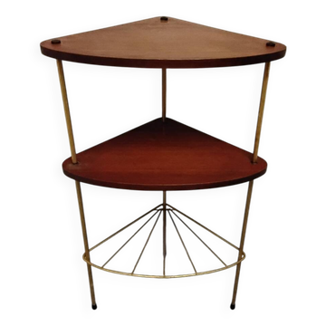 Sellette d’angle, table d’appoint vintage