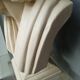 Voltaire bust in plaster 60cm th mid 20th century