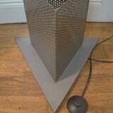 Vintage perforated metal floor lamp