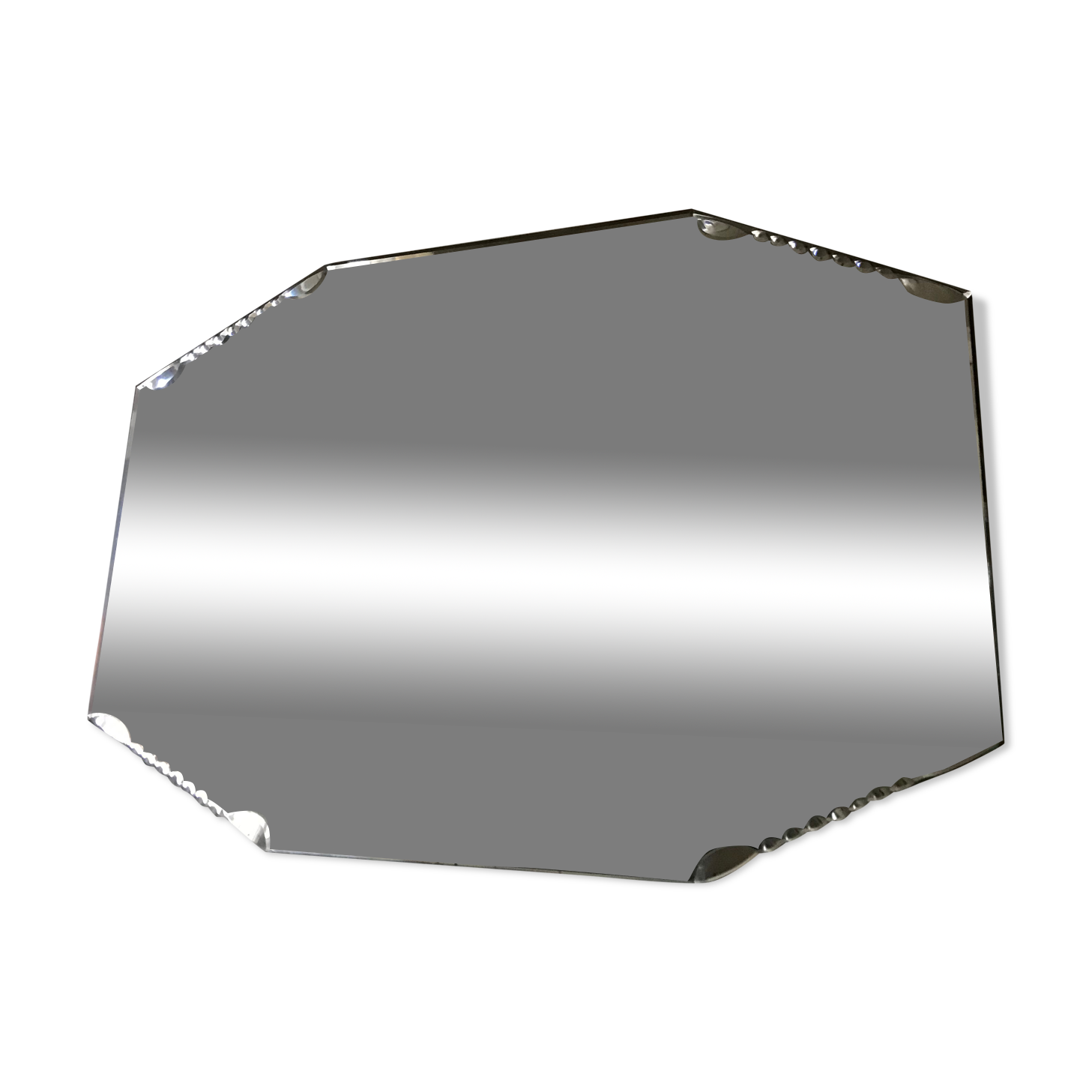 Beveled art deco mirror