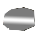Beveled art deco mirror