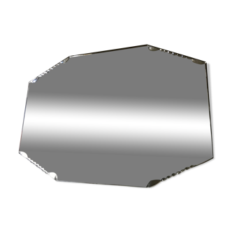 Beveled art deco mirror