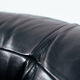Zanotta onda black leather lounge chair, Italy 1980s