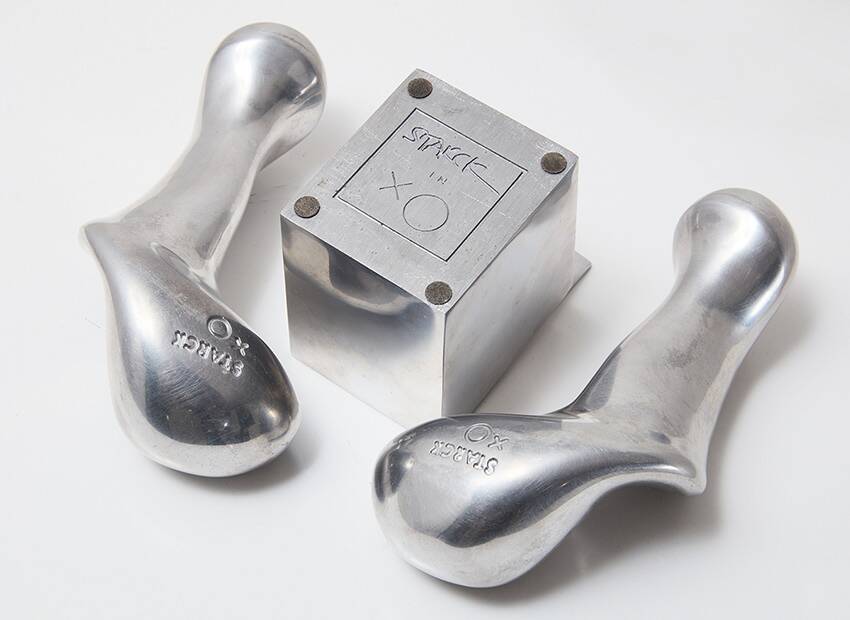 Philippe Starck Set of POAA Dumbbells + Ray Hollis Ashtray for XO 1990s