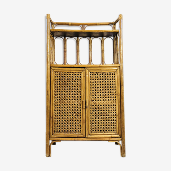 Meuble de rangement bambou et rotin