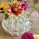 XXL antique glass flower vase