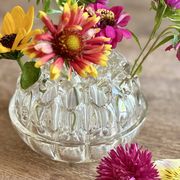 XXL antique glass flower vase