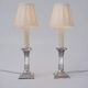 Paire antique de lampes de table en argent corinthien, William Hutton, années 1900, Royaume-Uni