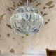 Vintage faceted plexiglass pendant lamp