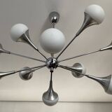 Vintage trumpet chandelier from the 70s