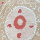 Nappe brodée à la main vintage 130x153 cm