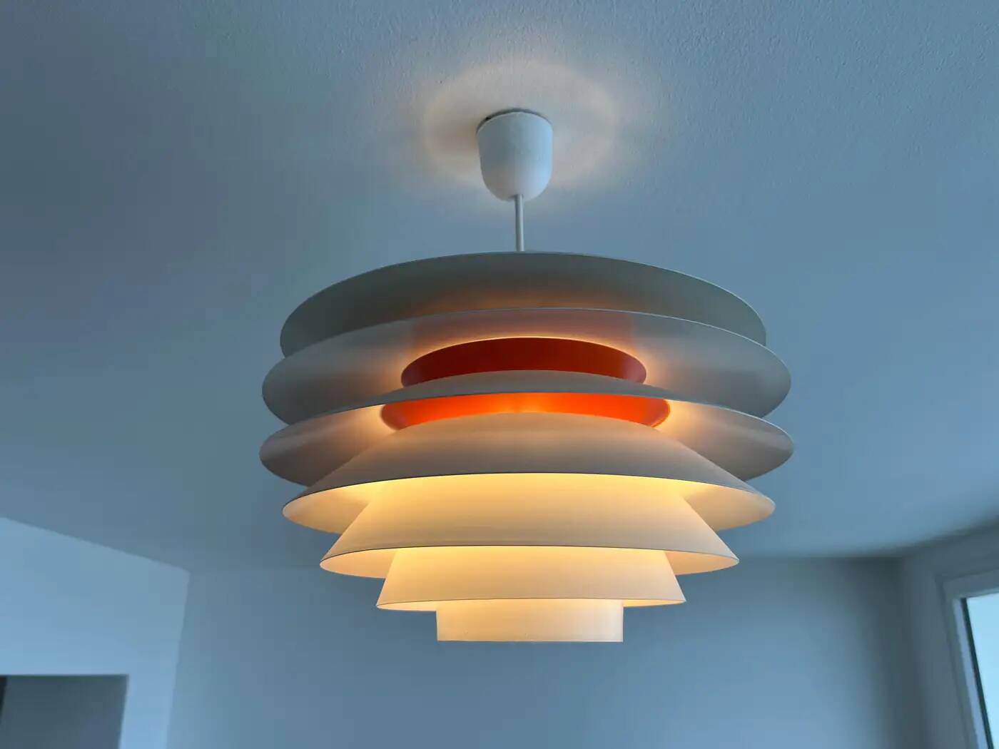 Pair of Svend Middelboe "Verona" pendant lights produced by Nordisk Solar, 1960s