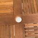 Folding garden table in solid teak Proloisirs parasol 80cm
