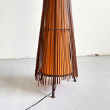 Vintage French 1980's Sculptural Floor Lamp Kobe; Japandi Organic Form