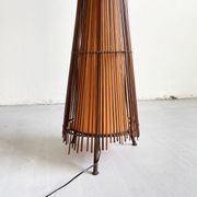 Vintage French 1980's Sculptural Floor Lamp Kobe; Japandi Organic Form
