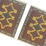 Pair Of New Persian Kilims Handwoven Kurdish Senneh Area Rugs- 115x166cm