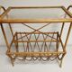 Vintage Review Door with Shelf, Bamboo / Rattan Sofa End