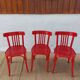 Chaises baumann rouges