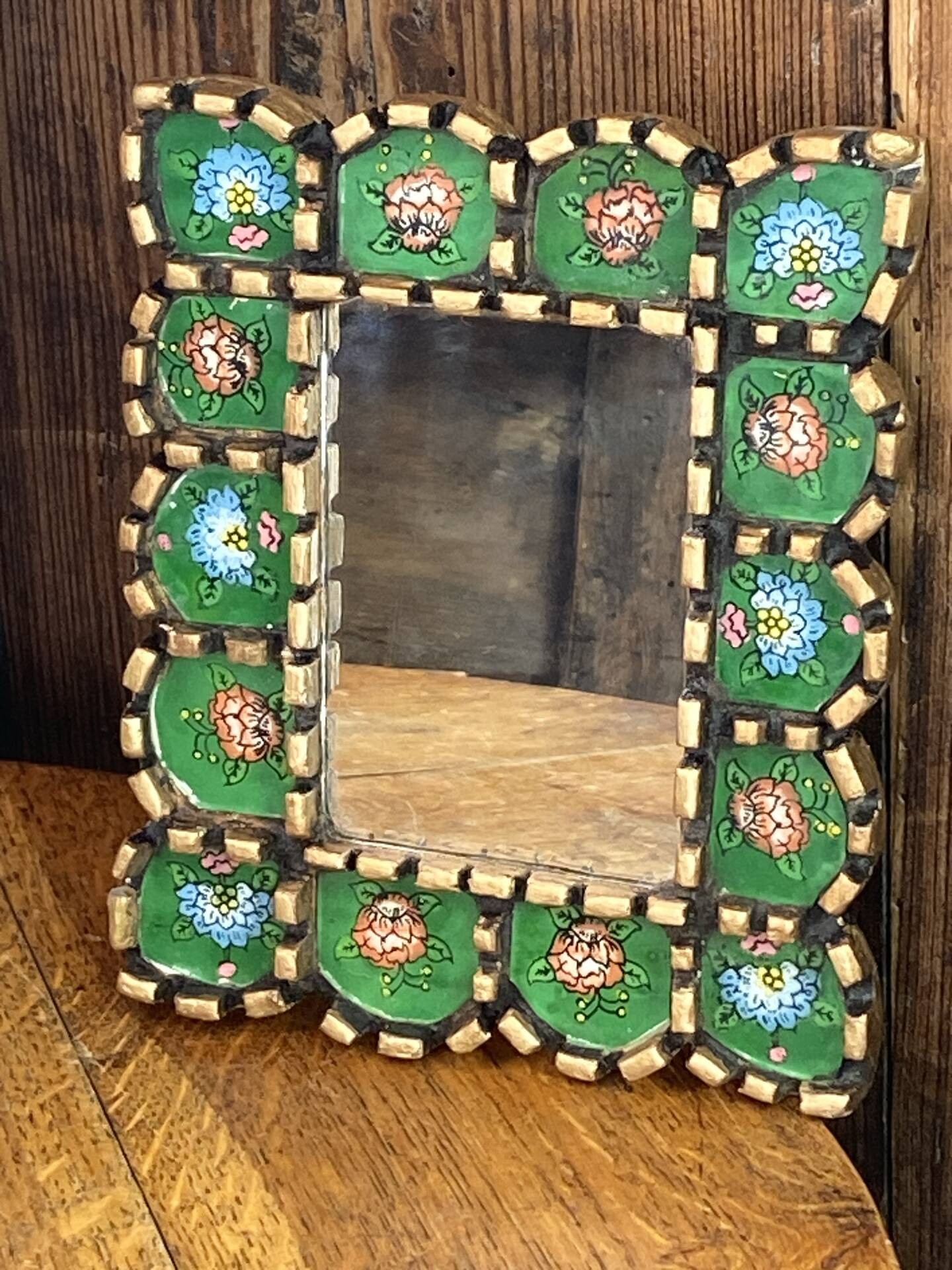 Melie péruvien en bois et verre 