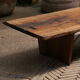 70s walnut coffee table