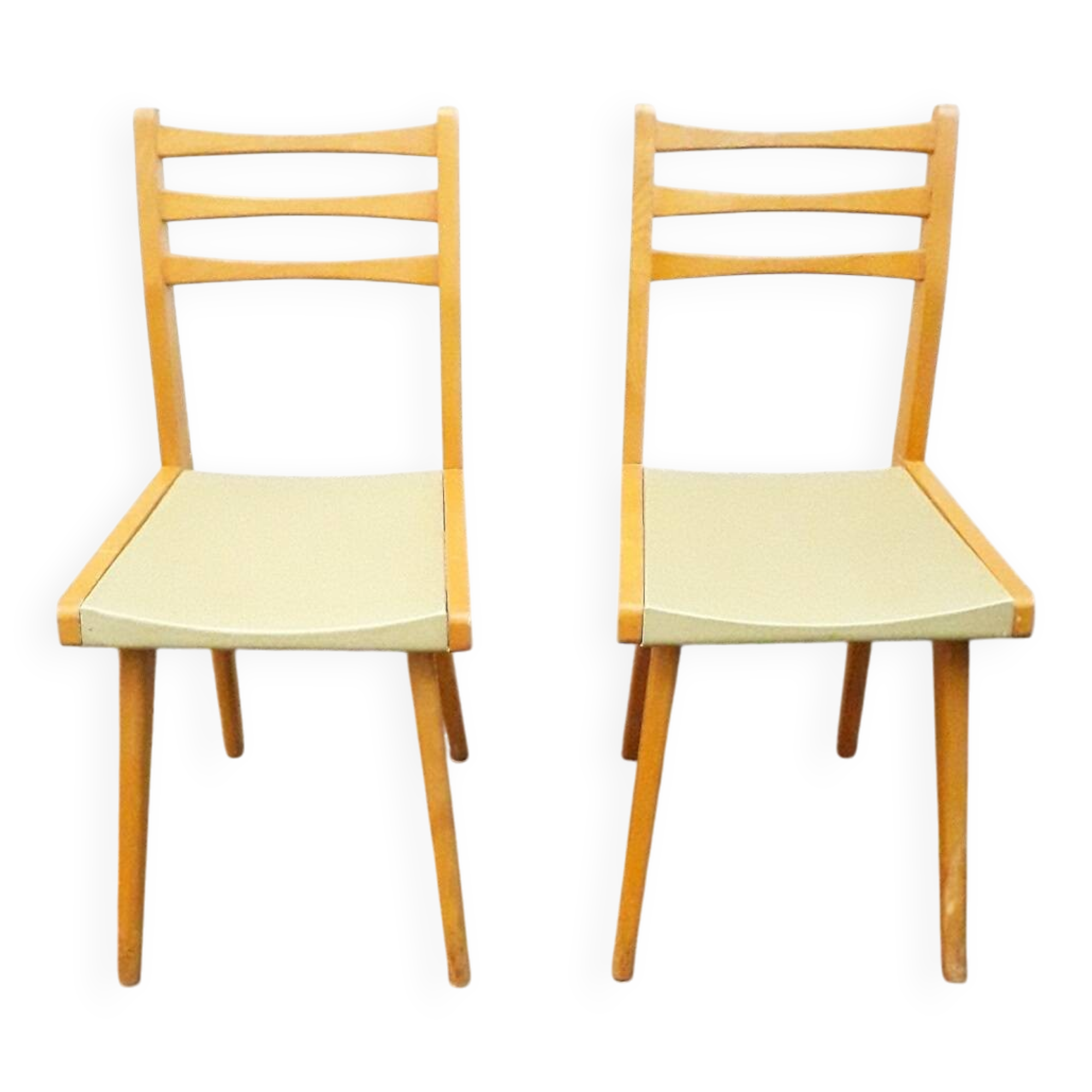 Scandinavian style wooden chairs