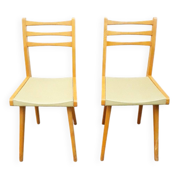 Scandinavian style wooden chairs