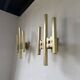 Pair of Regency brass wall lights in Italy
