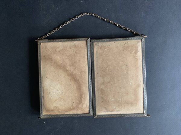 Miroir triptyque miniature de la fin du 19e siècle