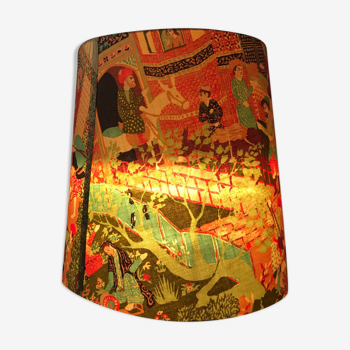 Vintage lampshade persian tales and garden paradise