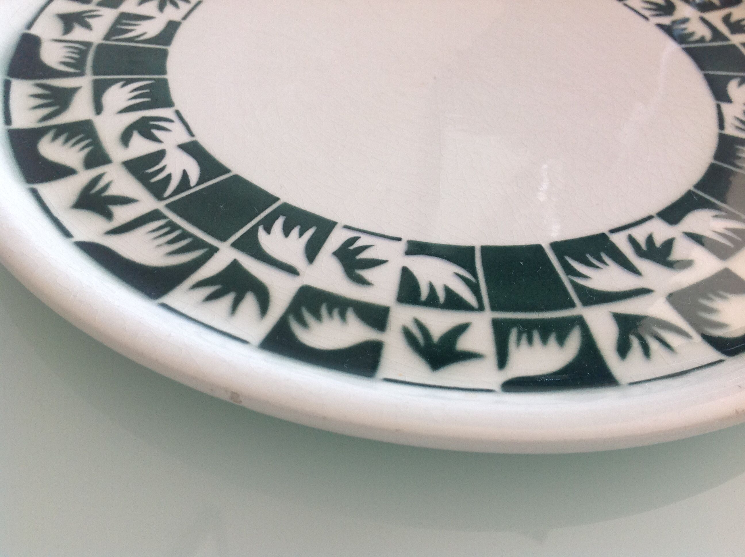 Tarte dish of Sarreguemines faienceries vintage 50s-60s