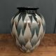 Vase en grès XXe poterie de Hohwiller décor géométrique