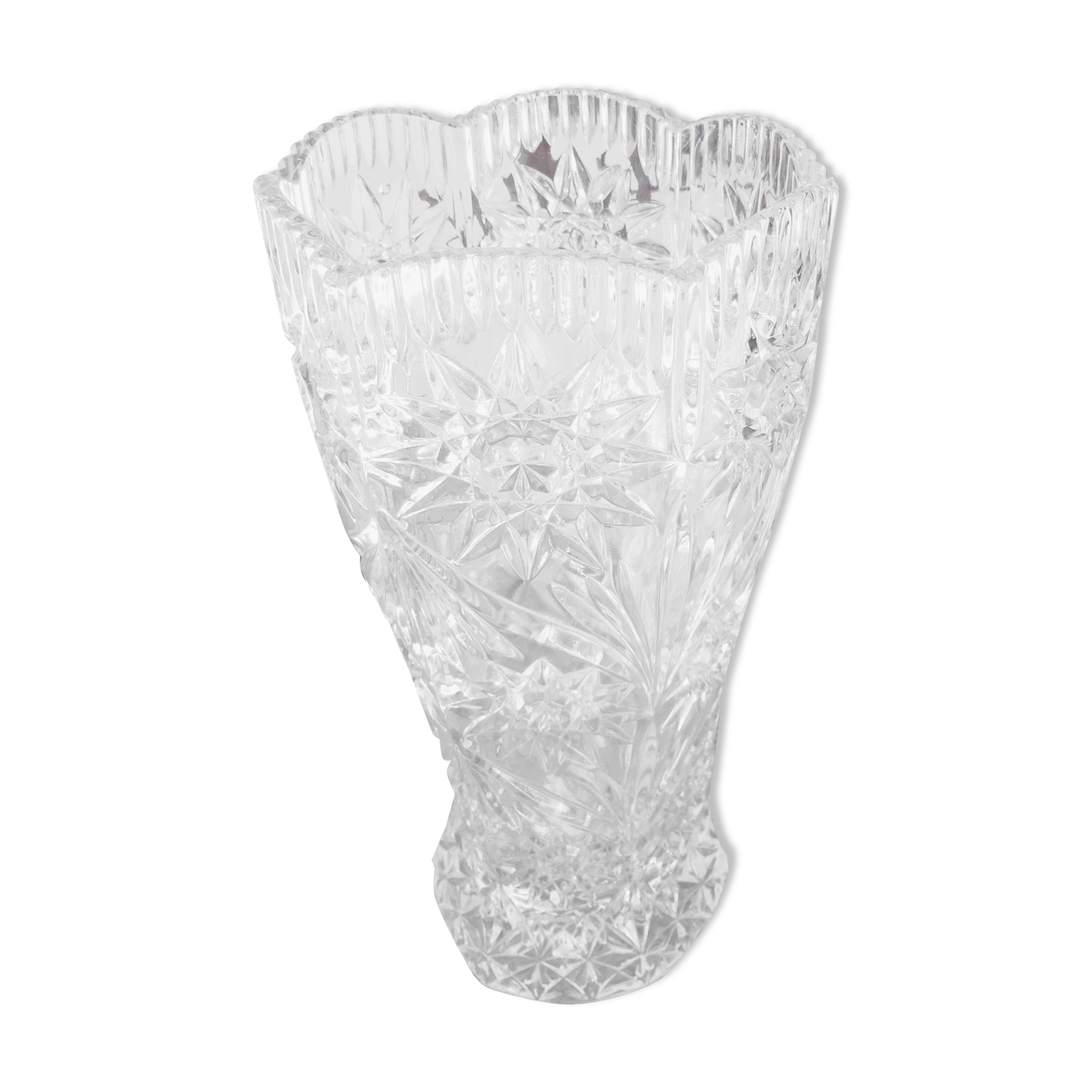 Old crystal vase