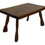 Vintage wooden side table small table wabi sabi natural design