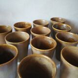 12 sandstone cups