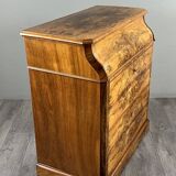 Walnut toilet commode, 19th century