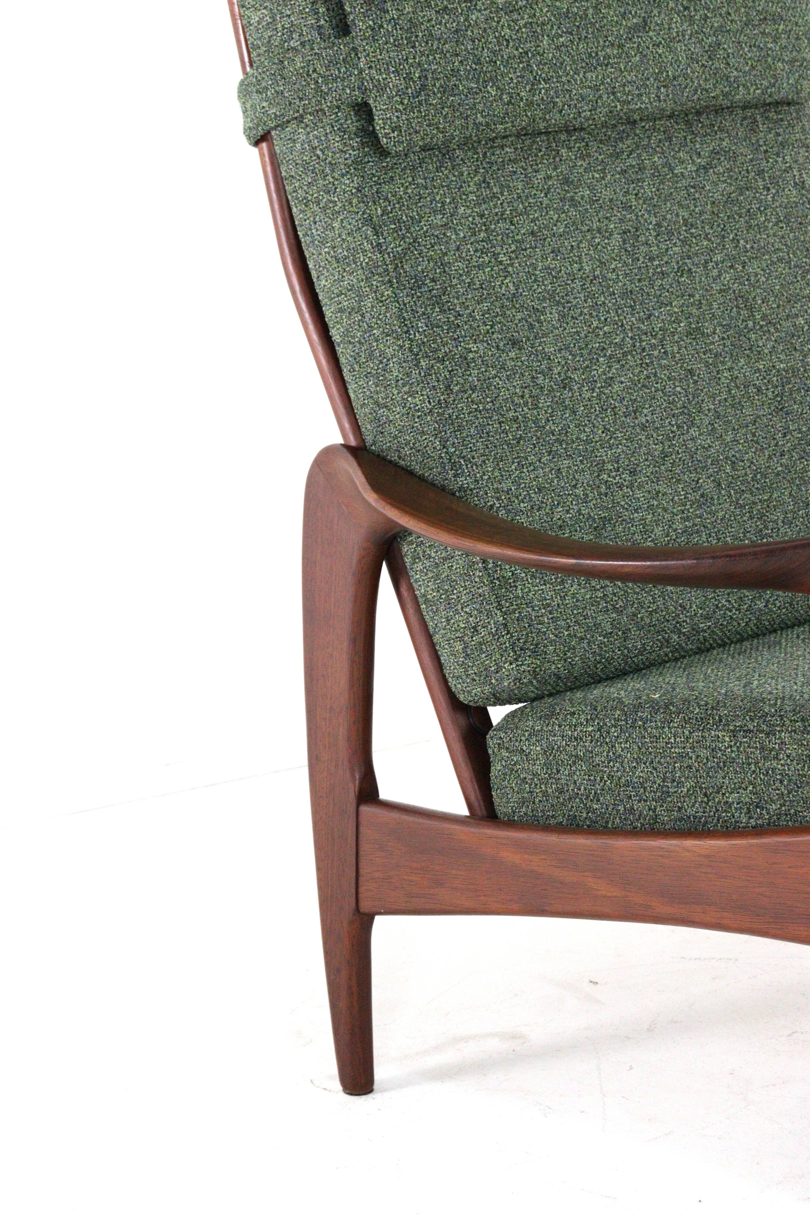 De Ster armchair men's model - dutch mid century modern design in teak