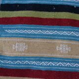 Handmade multicolored carpet, 60x115cm
