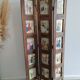 Wooden screen with vintage haute couture images or for photos